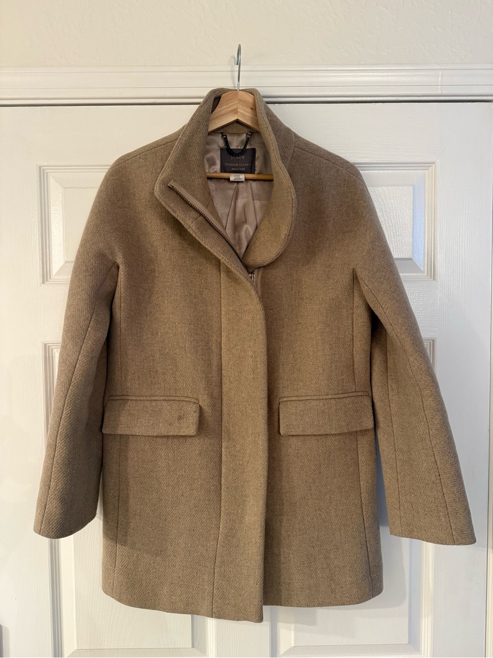 J.Crew Stadium Cloth by Nello Gori Wool Blend Coat — Size 2